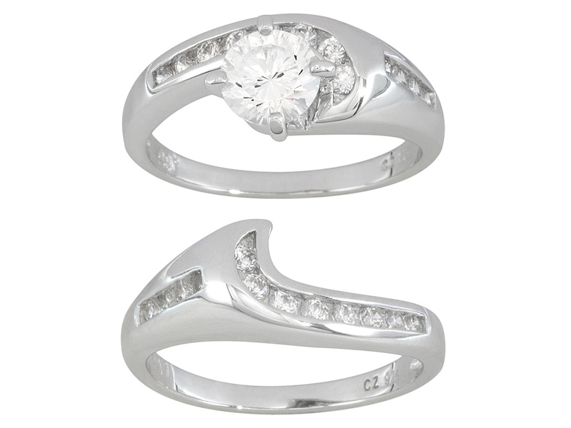 Bella Luce (R) Dillenium 2.27ctw Rhodium Plated Sterling Silver Ring ...